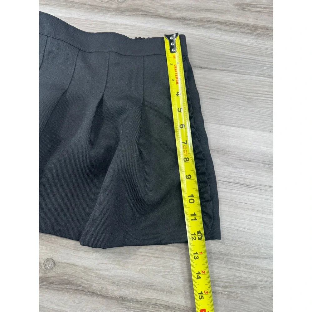 Wonder Nation Girls Black Pleated Ruffle Skort Size 7 WG21100010562‎